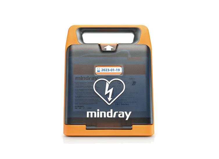 Mindray BeneHeart AED, closed carry case